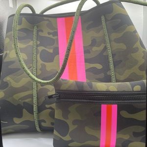 Haute Shore Neoprene Tote with detachable pouch